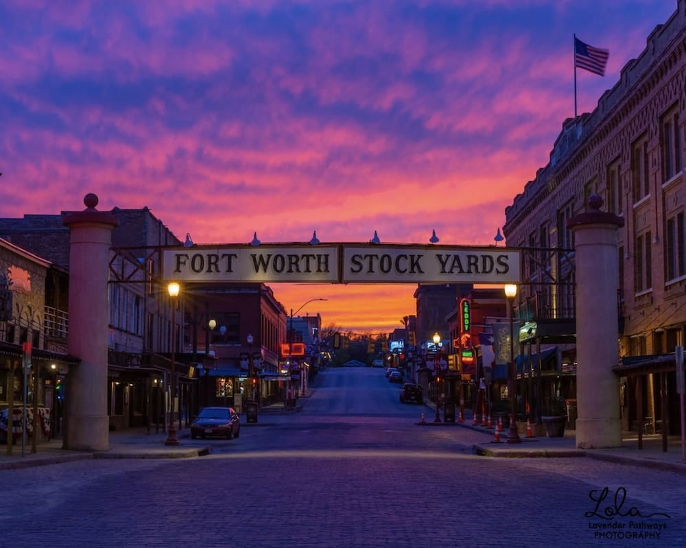 Fort Worth Stockyards at Night